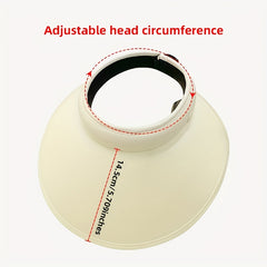 Breathable Solid Visor Hats Wide Brim UV Protection