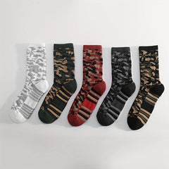1Pair Crew Socks For Running Hiking Basketball Anti Slip Sport Socks