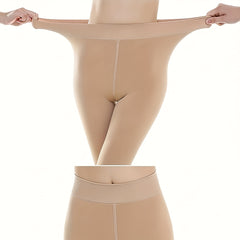 Plush Lined Tights High Waist Thermal Leggings Women's Stockings