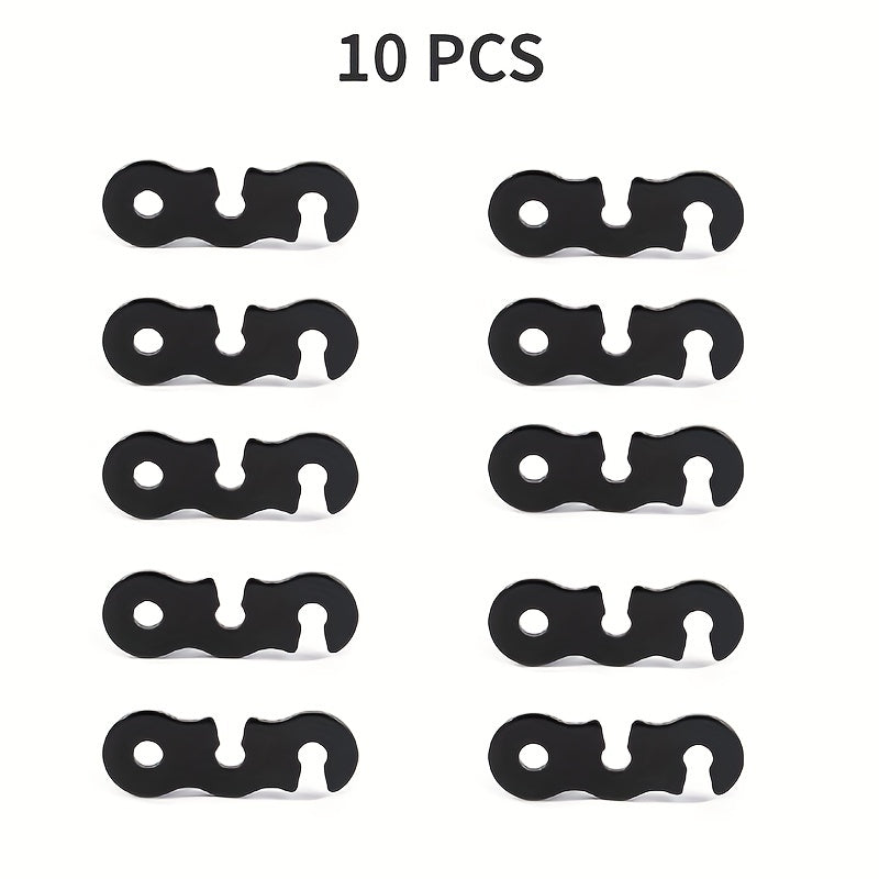10pcs Adjustable Tent Cord Rope Buckles Tensioners Fastener