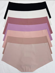 7 Pcs Seamless Mid Waist Briefs Women's Panties