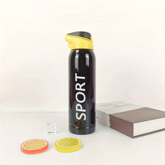 500ml Insulated Stainless Steel Cup With Straw for Outdoor Camping Travel