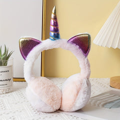 Unicorn Gradient Winter Warm Earmuffs Anti Freeze Ear Protector