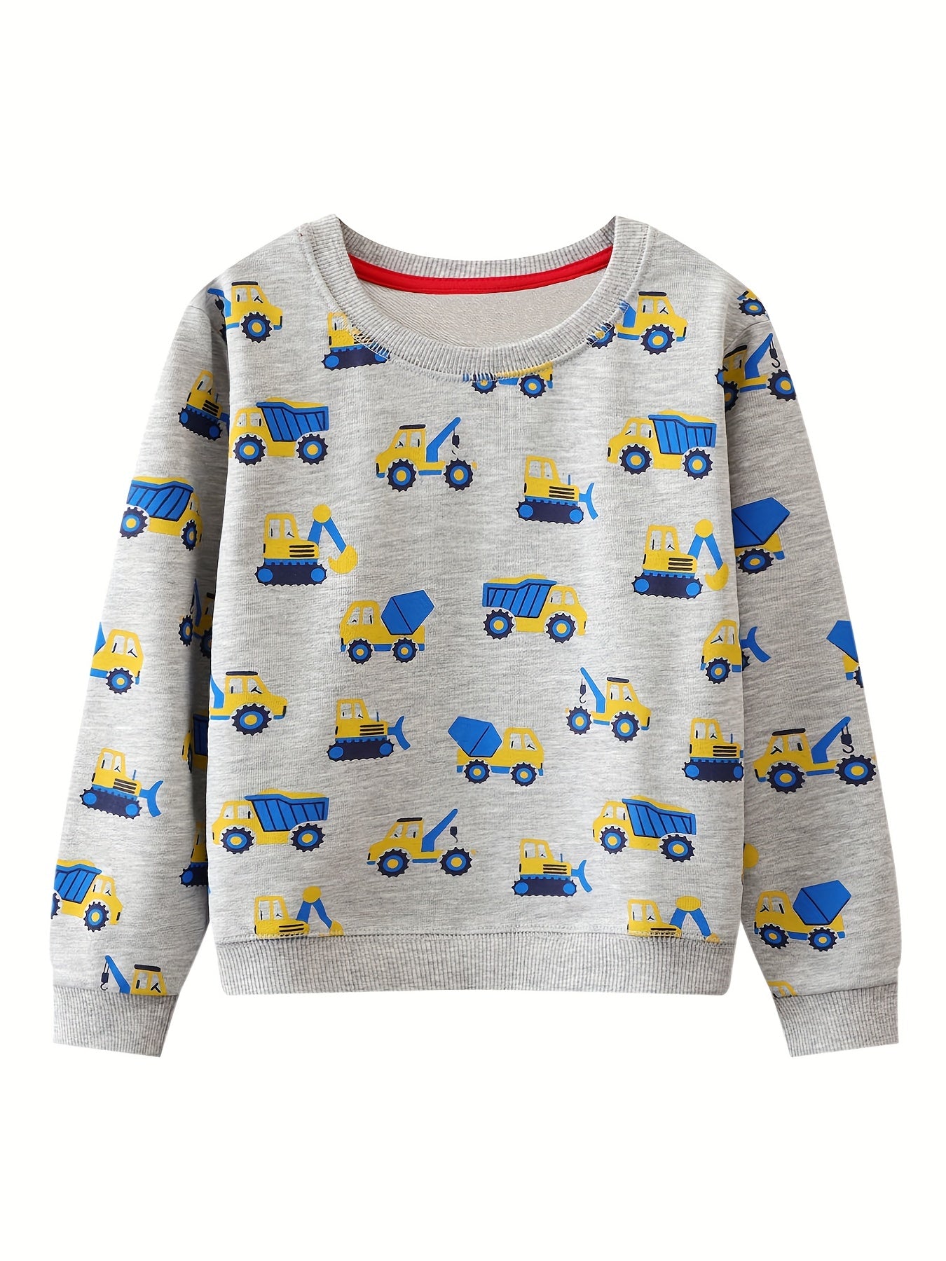 Kids Cartoon Truck Digger Sweatshirt