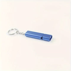 7pcs Aluminum Alloy Dual Frequency Survival Whistle Outdoor Life-saving Whistle