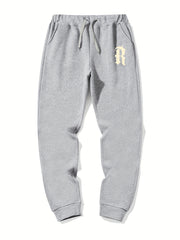 Men's Drawstring Sweatpants Loose Casual Comfy Jogger Pants