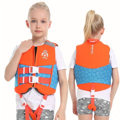 Neoprene Life Jacket For Kids Buoyancy Life Vest Boys Girls Diving Flotation