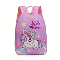 Kids Cartoon Pony School Bag Casual Waterproof Backpack