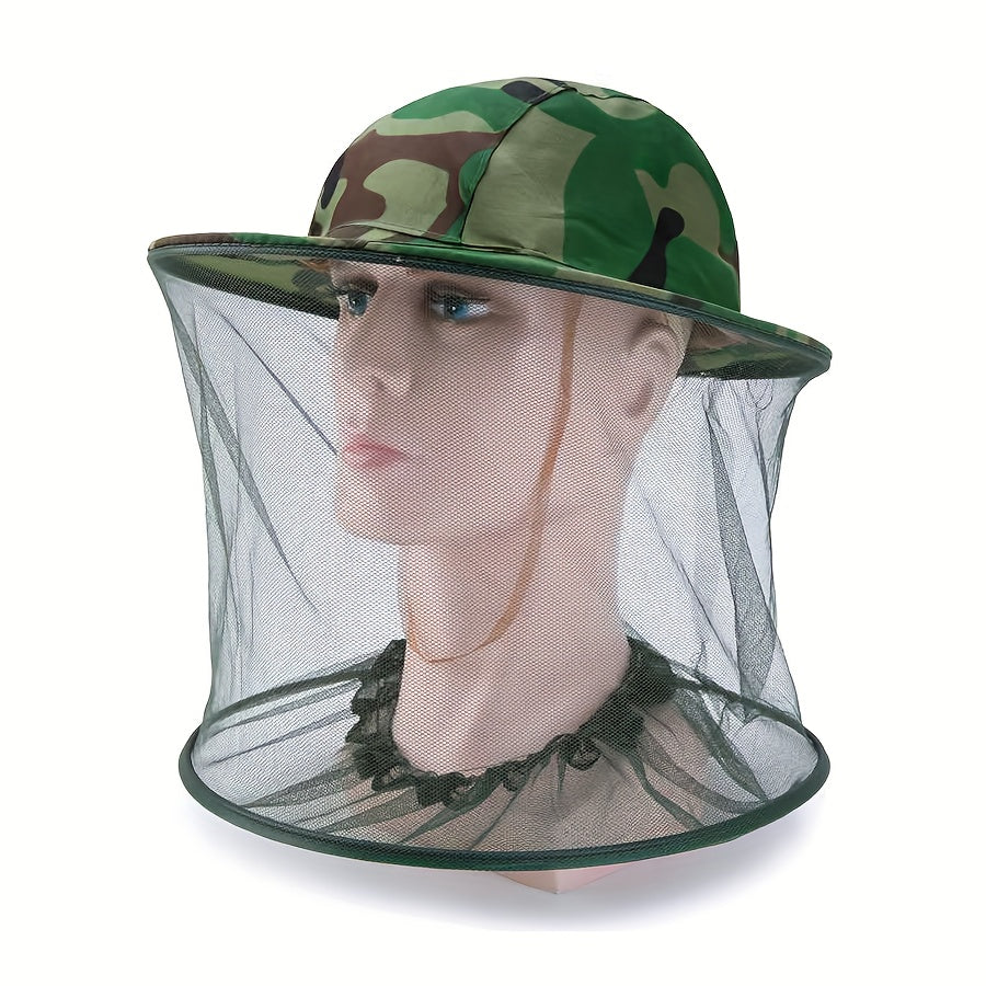 Anti-Mosquito Bucket Hat with Mesh Face and Neck Shield
