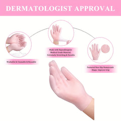 Silicone Moisturizing Gloves for Soft Skin Rejuvenation