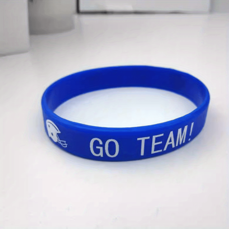 Rugby Silicone Sport Bracelet Waterproof Reusable Wear Resistance Wristband