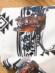 Baby Boys Bull Graphic Print Short Sleeve Shirt