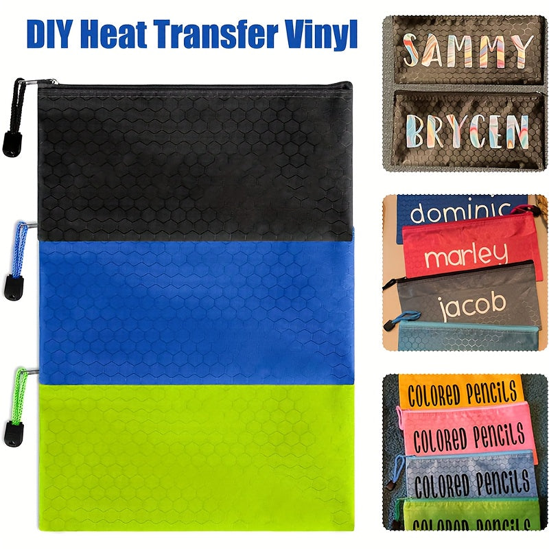 24 Pcs A6 Size Zipper Pouch Pencil Storage Bags in 12 Colors