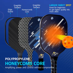 Graphite Glass Fiber Pickleball Racket Set