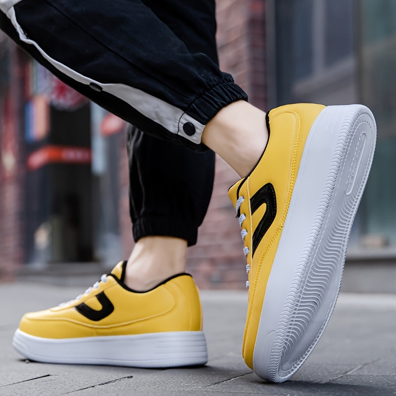Men's Block Skate Shoes Customizable Lightweight Sneakers Men's Footwear