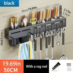 Kitchen Holder No Drilling Multifunctional Cutlery Storage Rack