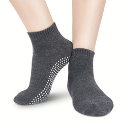 4 Pairs Women's Non-Slip Yoga Pilates Socks Breathable Training Socks