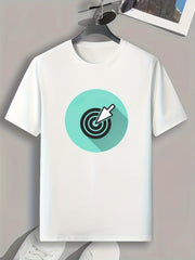 Mouse Cursor Pattern Print Men's Comfy Sports T shirt Graphic Tee