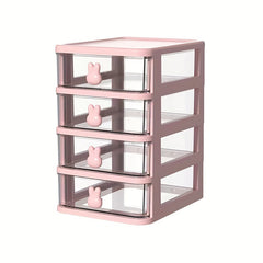 3 4 Layer Rabbit Desktop File Pen Holder Storage Box