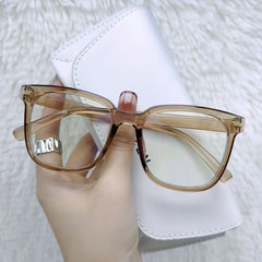 Vintage Square Frame Clear Lens Glasses for Women Men