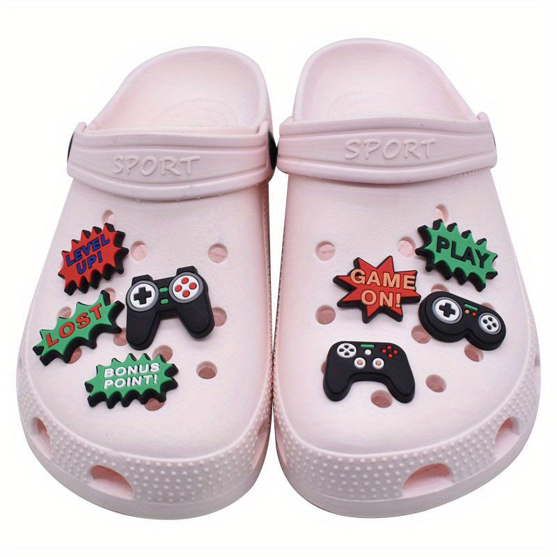 25pcs Gaming Theme Shoe Charms for Clogs, Slides, Sandals - Shoe Decor Acc