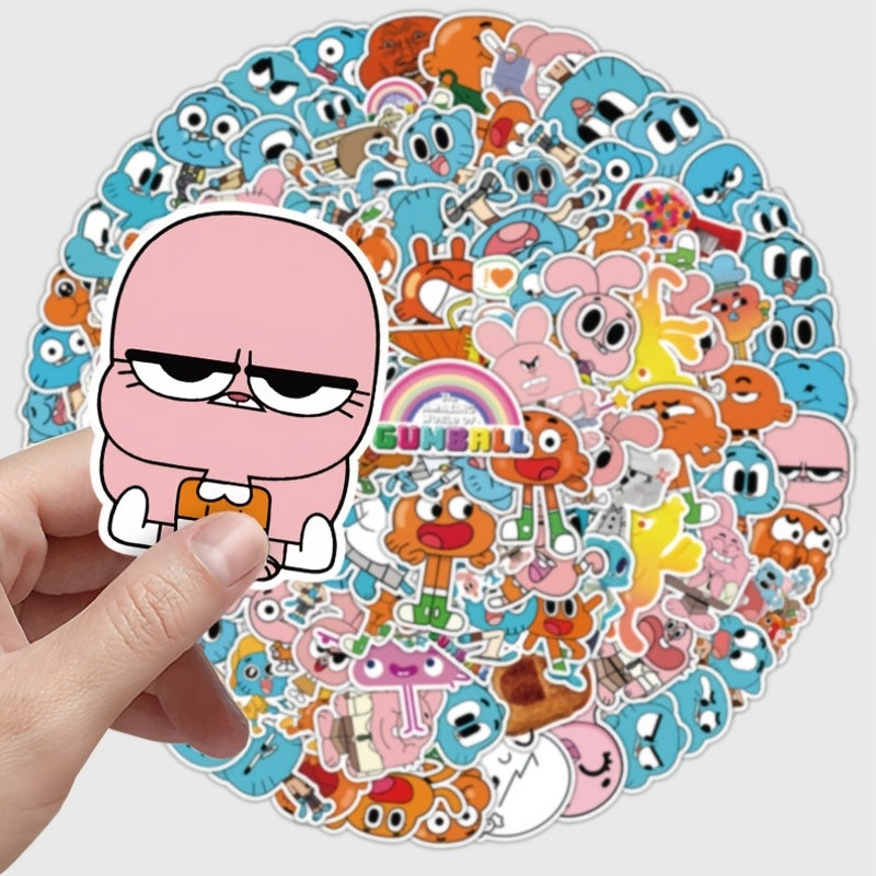 100pcs Creative Waterproof Doodle Stickers for Laptop Water Bottle Stationery