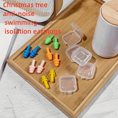 Tree Shaped Earplugs Noise Reduction Silicone Diver Swimming Earplugs