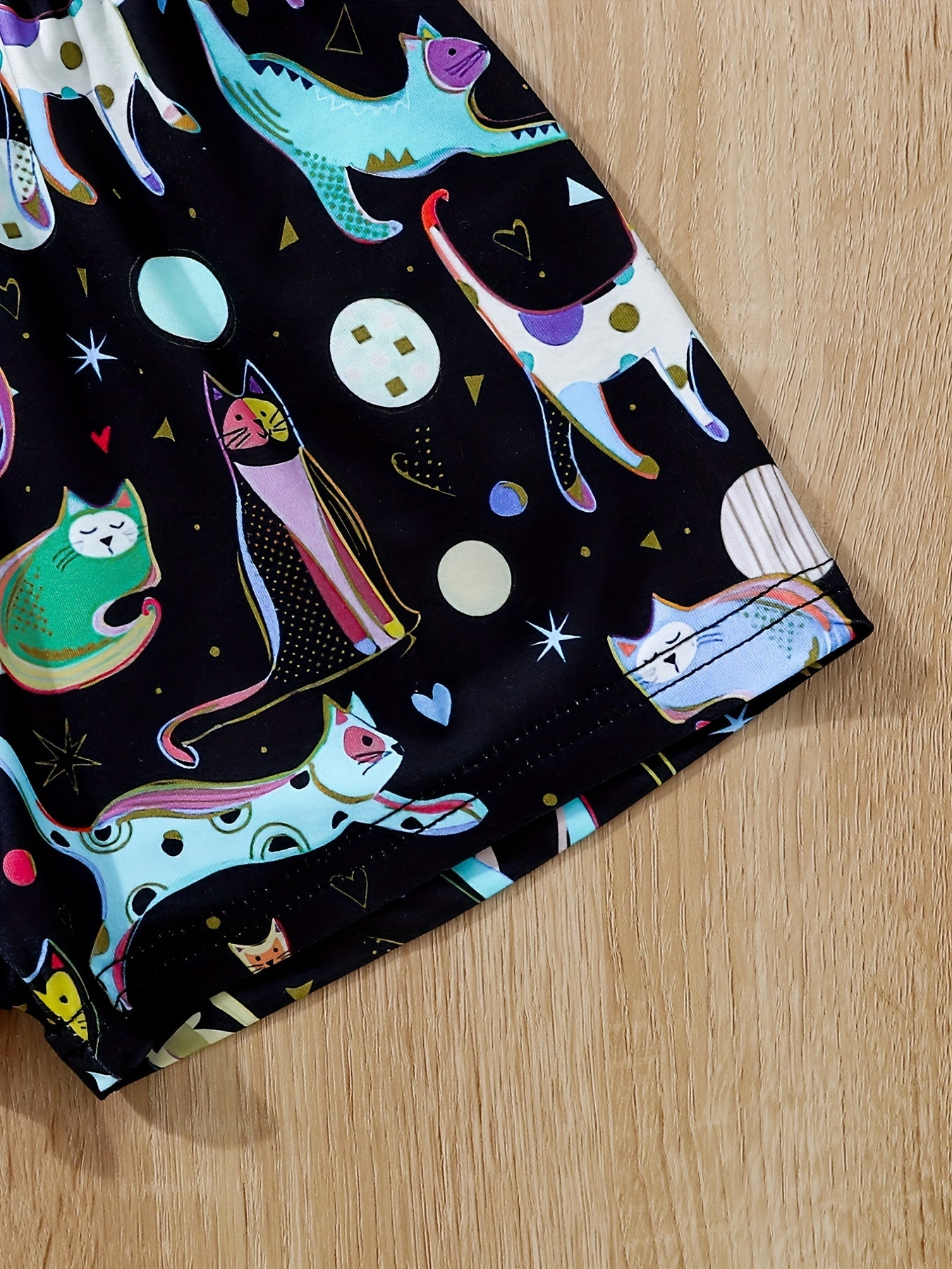 4pc Toddler Girls Animal & Heart Graphic Elastic Waist Sports Shorts