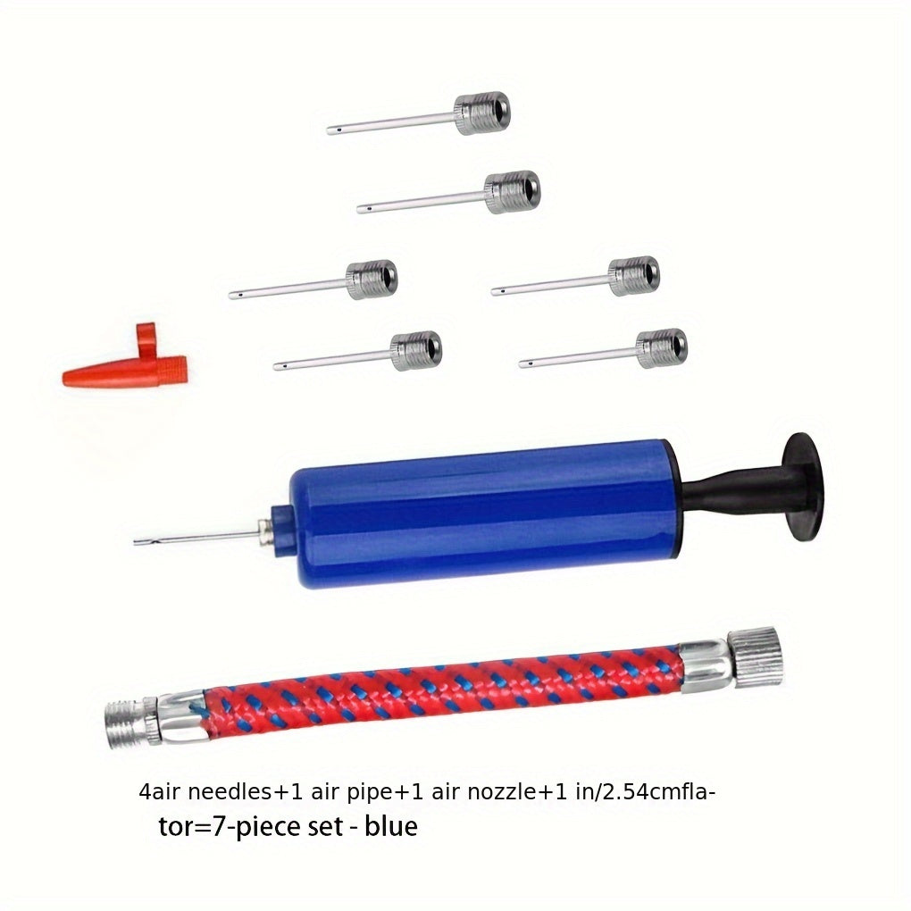 9pcs Inflation Tool Kit Pump Inflation Needle Manual Air Pump Set