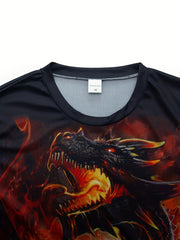 Men's 3D Dragon Graphic T shirt for Summer Outdoors