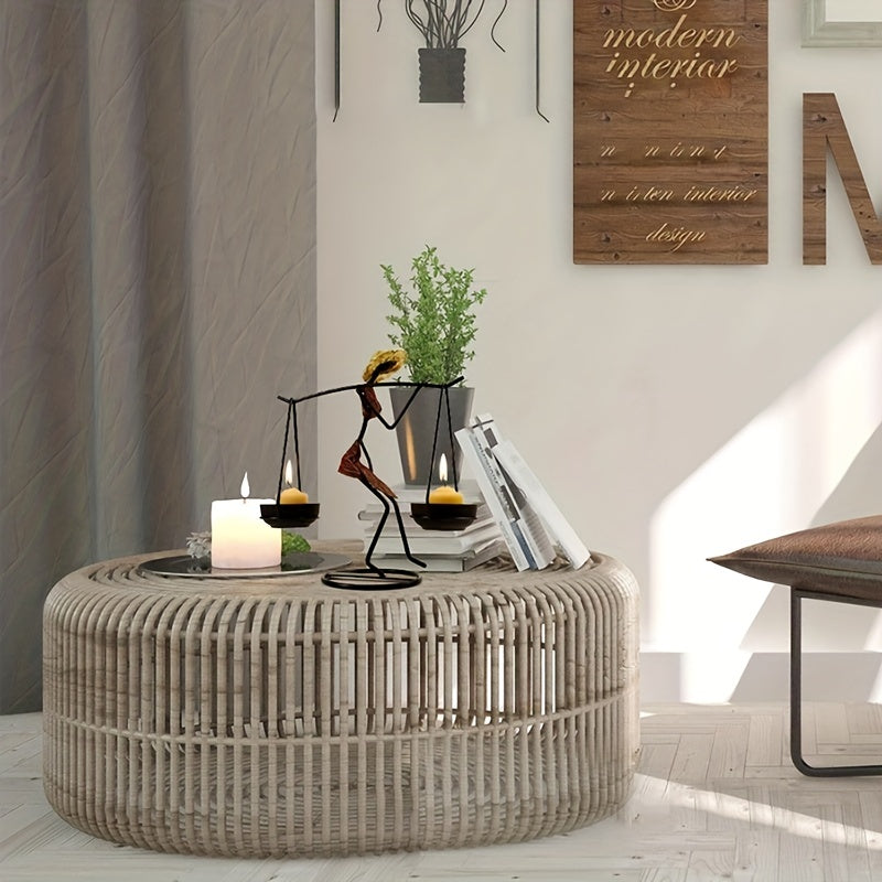Rustic Character Candlestick for Romantic Dining Table Decoration