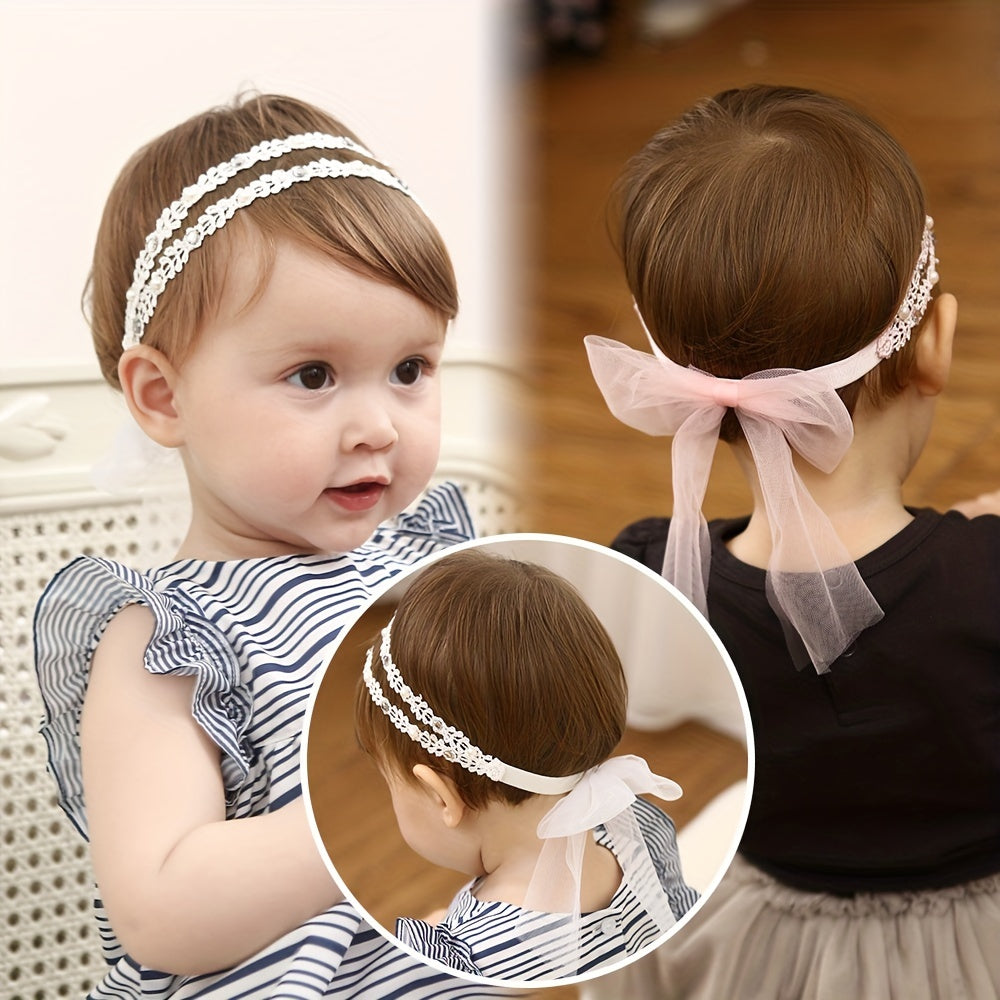 Sweet Lace Flowers Headband for Baby Girls