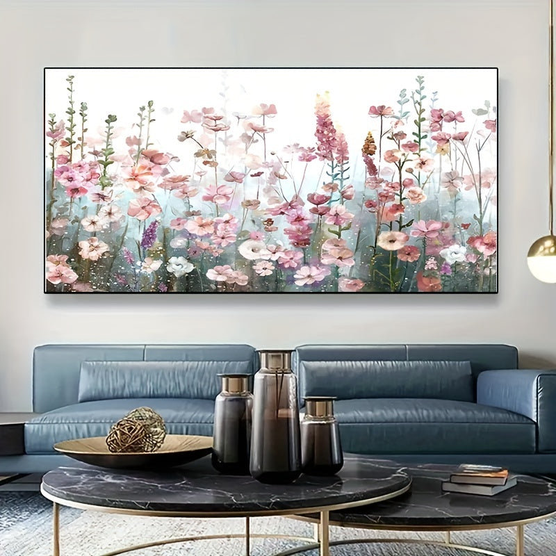 Adult Flower Paint By Numbers Pink 15 7x23 6 Inches DIY Kit