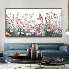 Adult Flower Paint By Numbers Pink 15 7x23 6 Inches DIY Kit