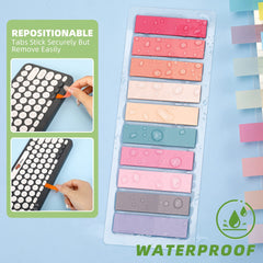 2400Pcs Morandi Sticky Tabs Book Markers