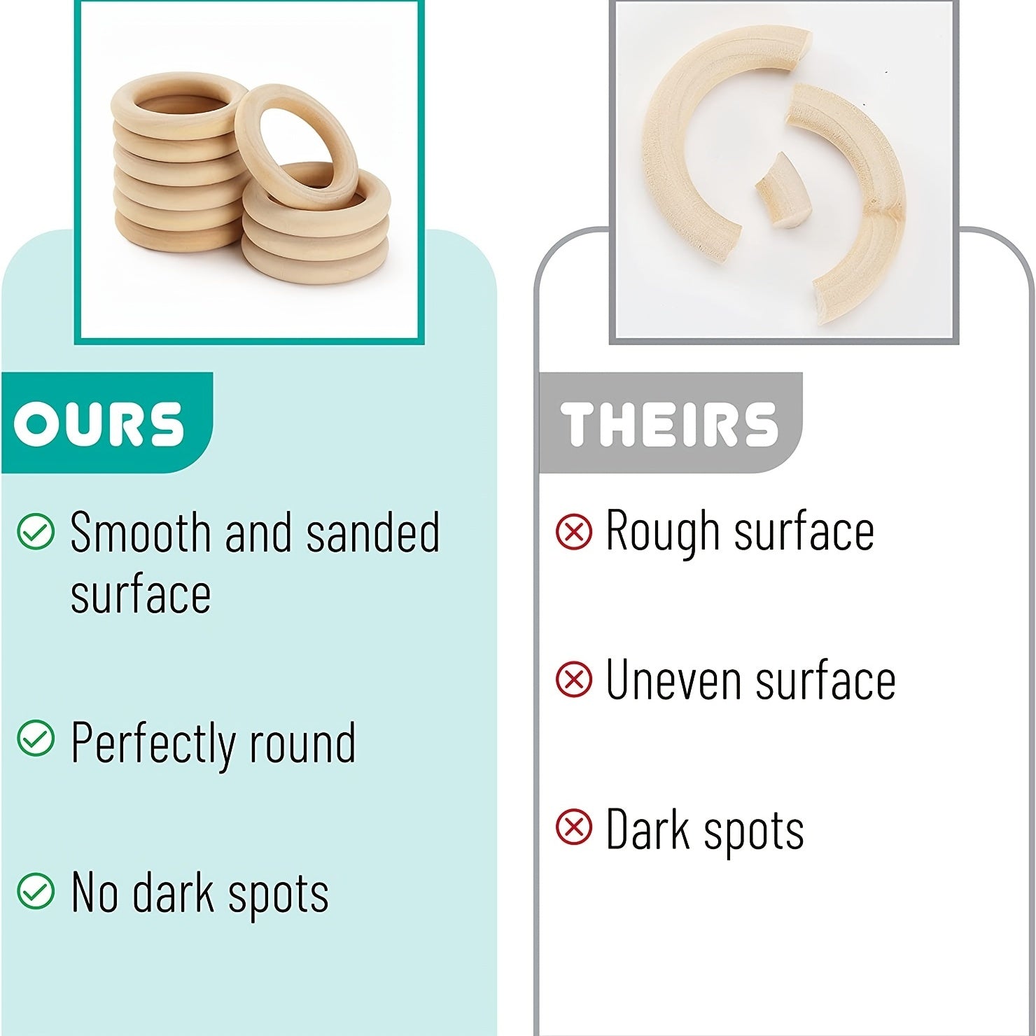 Wooden Rings For Crafts Macrame DIY Making Party Supplies