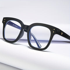 Light Blocking Square Glasses Women Men Reading Computer Gaming