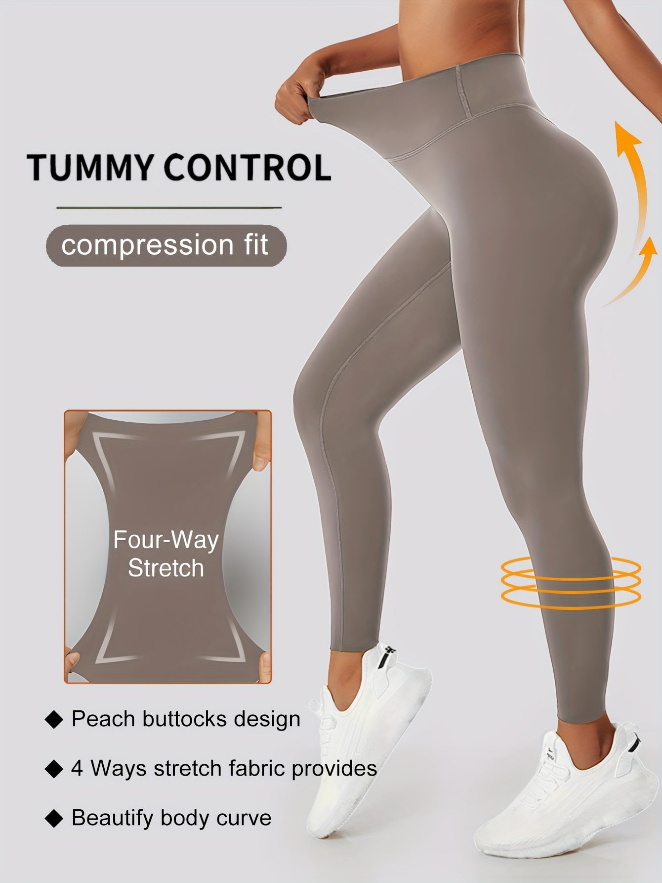 High Waist Butt Lifting Yoga Pants Moisture Wicking Leggings