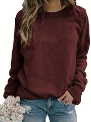 Women's Raglan Crew Neck Sweatshirt for Spring & Fall
