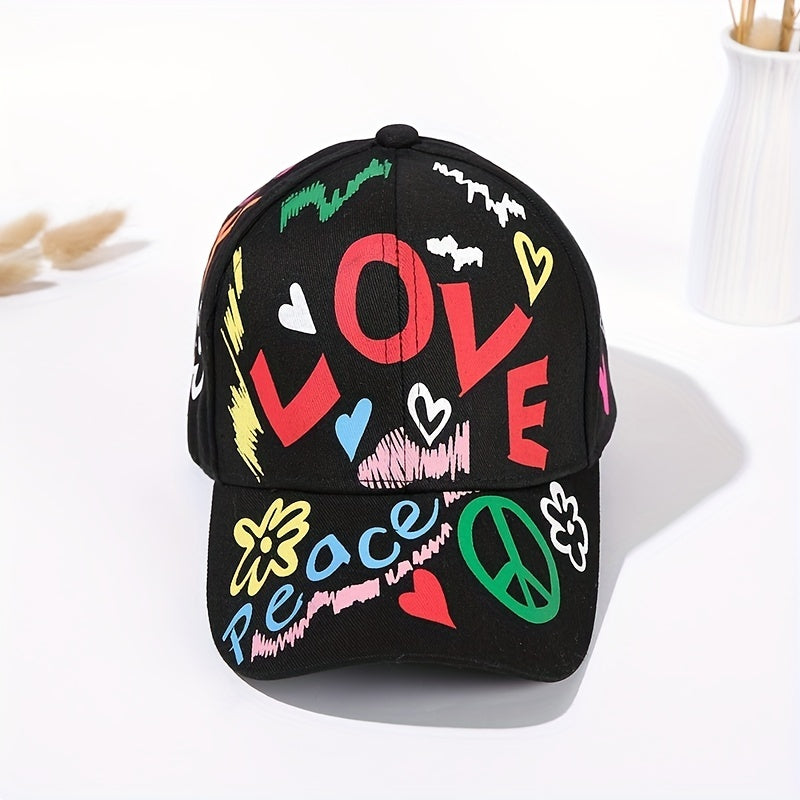 Graffiti Cartoon Baseball Cap Unisex Hip Hop Sun Hat
