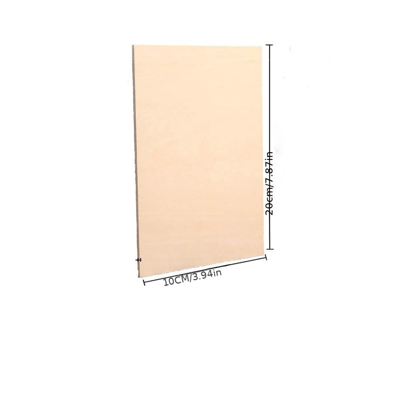 Wooden Craft Board 5mm - DIY Wood Block for Small Houses