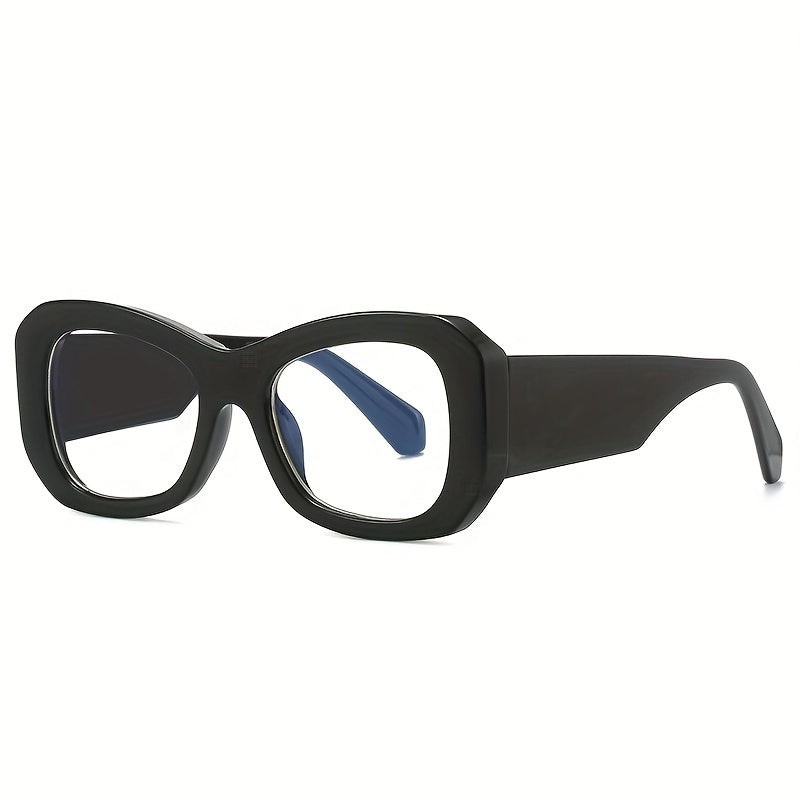 Y2K Clear Lens Glasses Thick Frame UV400
