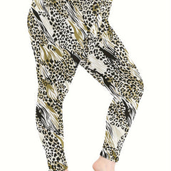 Leopard Print High Rise Skinny Leggings