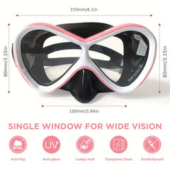 Berallo Snorkel Gear Diving Mask Anti Fog Anti Leak Swimming Goggles