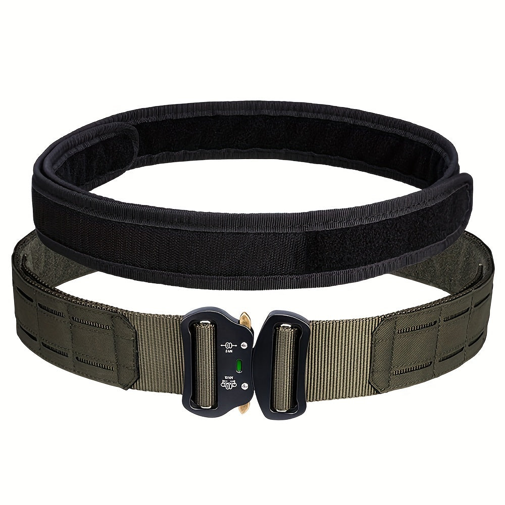 Adjustable MOLLE Belt with Metal Buckle