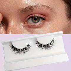 Natural Fluffy Faux Mink Lashes Soft Wispy Extension With Box