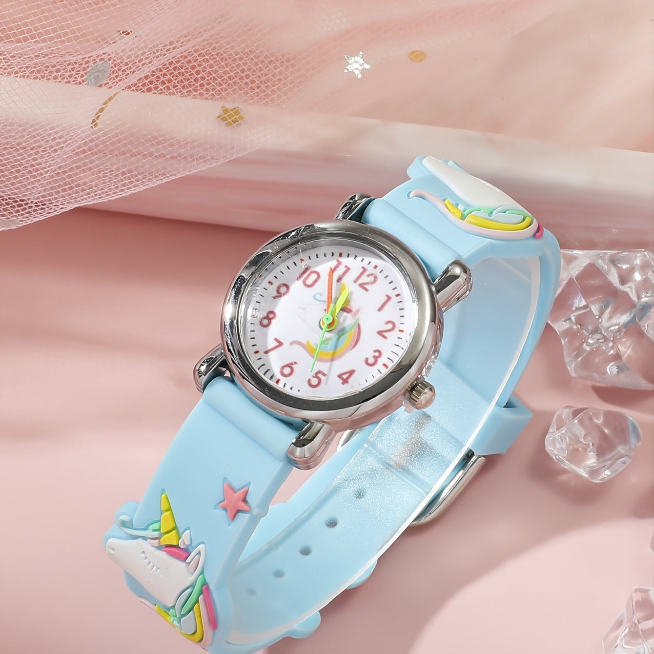 Girls Cartoon Unicorn Quartz Watch Holiday Gift
