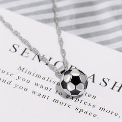 Football Necklace Vintage Sports Fan Pendant Jewelry Gift
