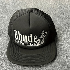 Letter Trucker Hat Adjustable Mesh Baseball Cap