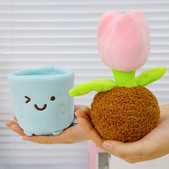 Plant Potted Plush Toys Tulip Mushroom Aloe Vera Begonia Lucky grass Plant Doll